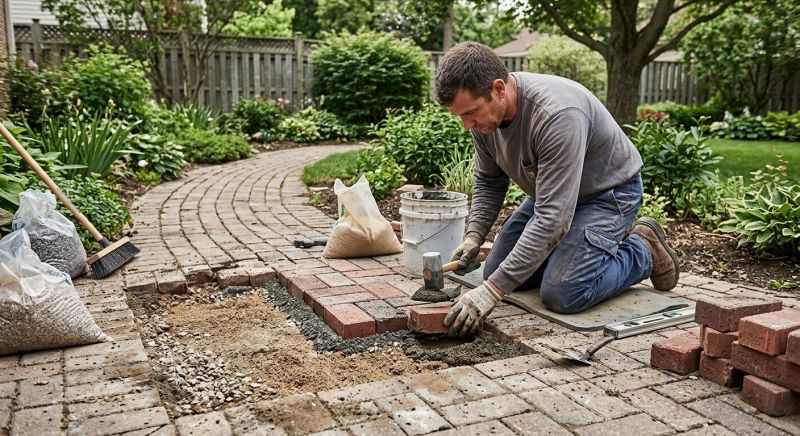 Brick Hardscape Repair in Miami Dade County, FL