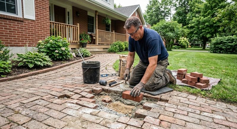 Brick Pathway Repair in Miami Dade County, FL
