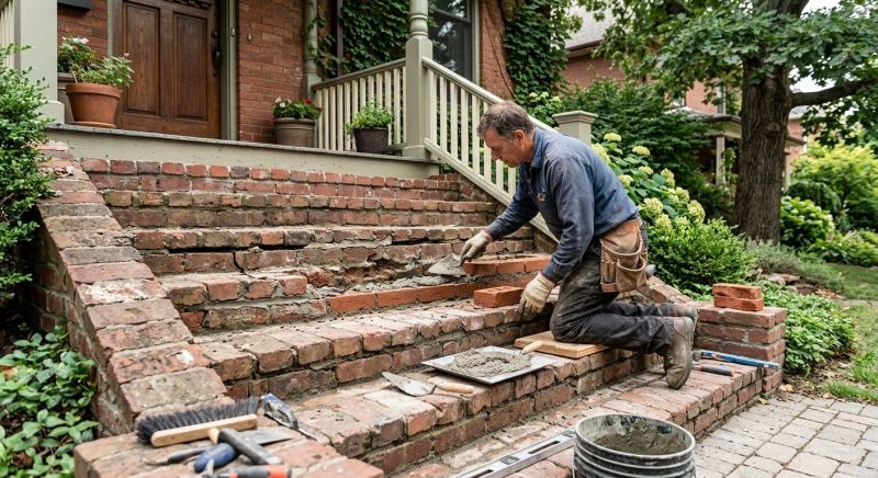 Brick Stairs Repair in North Miami Beach, FL