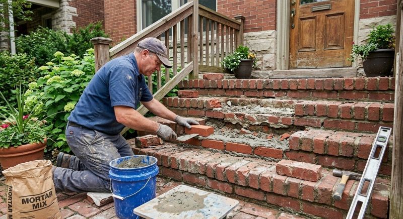 Brick Stoop Repair in Miami Dade County, FL