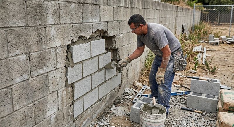 Brick Wall Repair in Hallandale, FL