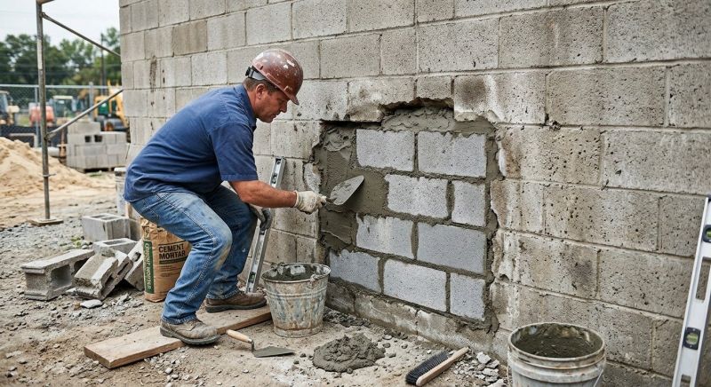 Cinder Block Repair in Miami Dade County, FL