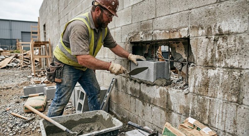 Cinder Block Wall Repair in Opa Locka, FL