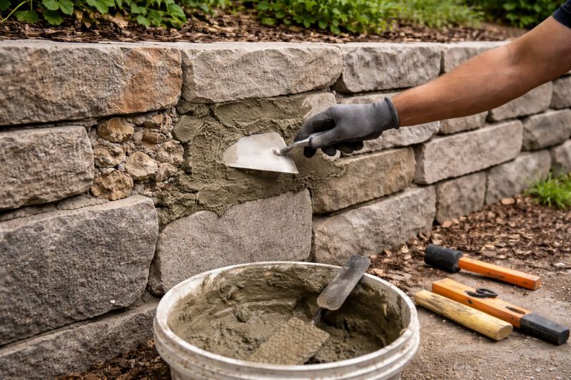 Stone Wall Repair in Broward County, FL